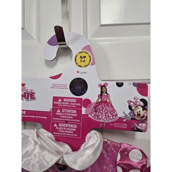 Disney Minnie Mouse Pink Child Kids Halloween Costume Dress S - Picture 3 of 4